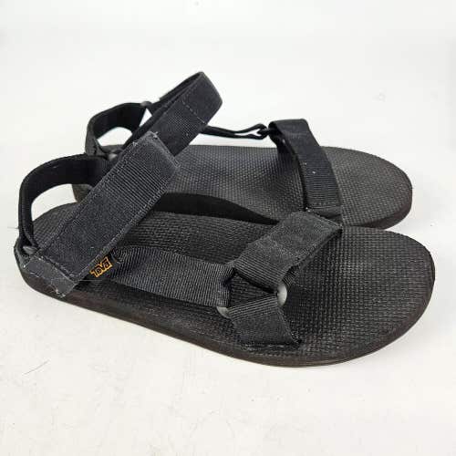 TEVA Classic Black Nylon Adjustable Hiking Trail Beach Sandals Men's Size: 8