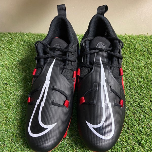 Nike Alpha Menace Pro 3 Football Cleats Mens Size 13.5 Black 