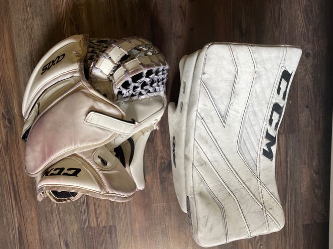 CCM Axis Goalie Glove and Blocker