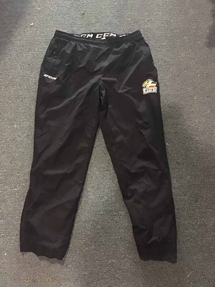 Used Pro Stock Colorado Eagles CCM Coaches Track Suit Set Top Lg. Bottom XL
