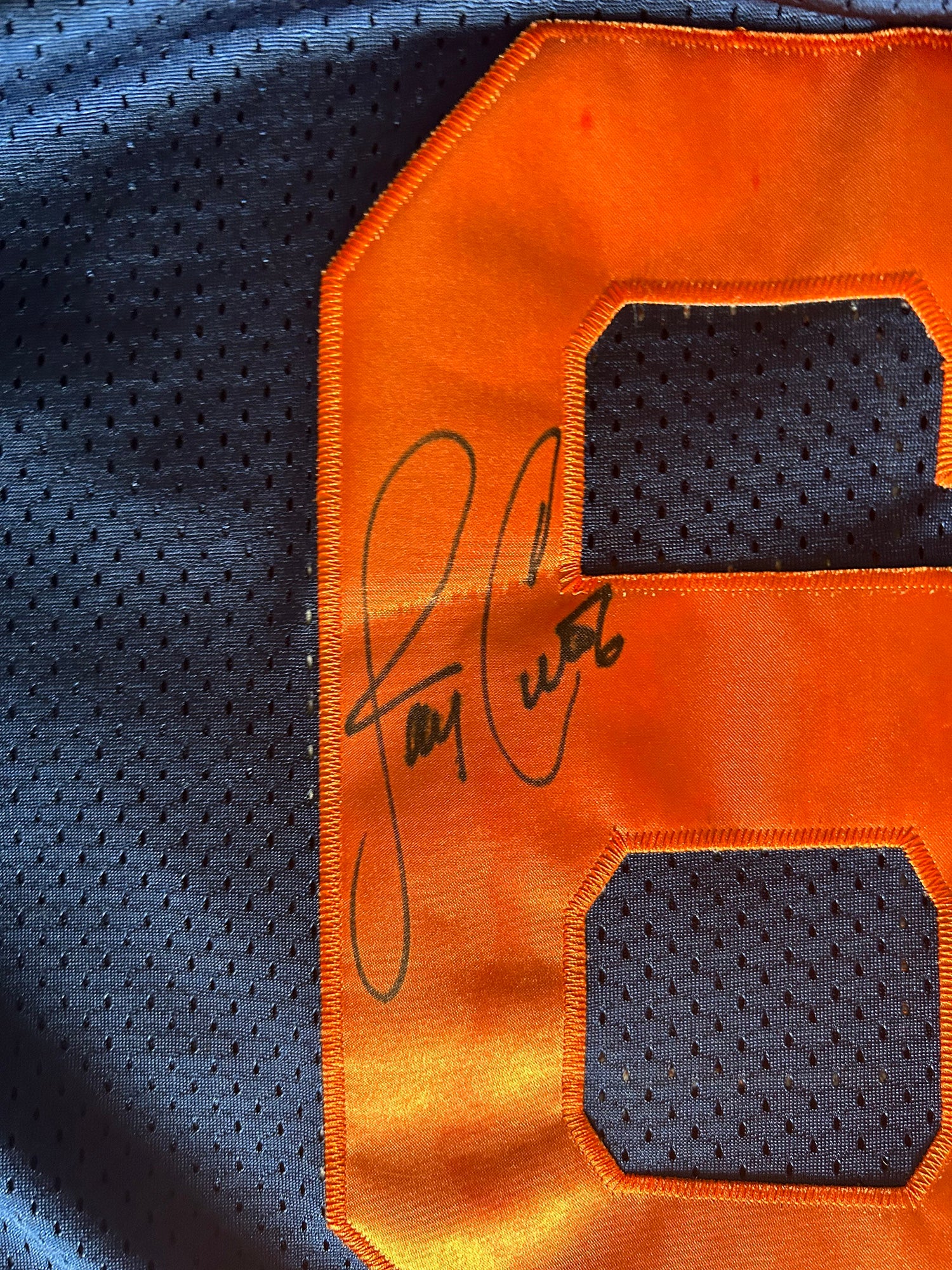 NFL Denver Broncos Jay Cutler #6 Football Jersey Blue Orange Men's Large