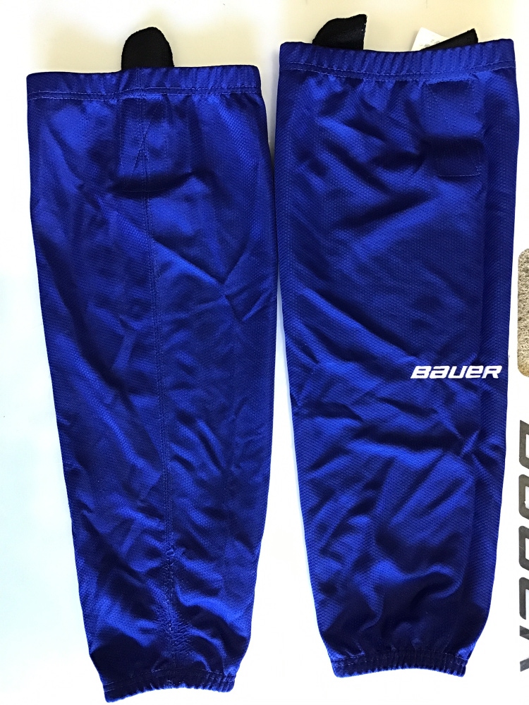 Blue Used Large Bauer Socks Youth L/XL