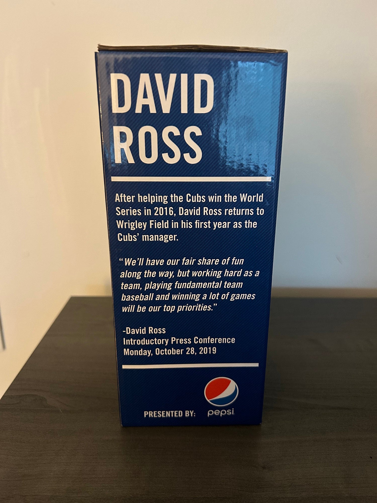  David Ross Signed Authentic Official 2016 World Series