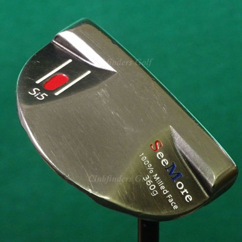 SeeMore Si5 Black Nickel Center-Shaft 35" Mallet Putter Golf Club W/ Headcover