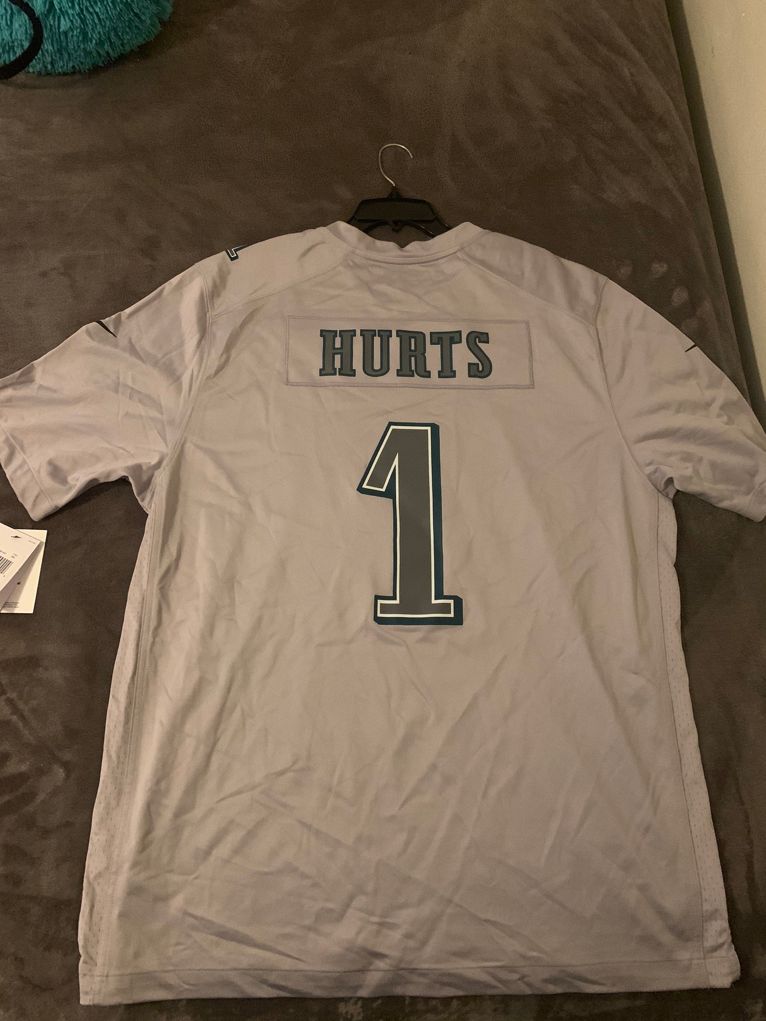 Jalen Hurts Philadelphia Eagles Men's Nike NFL Game Football Jersey.