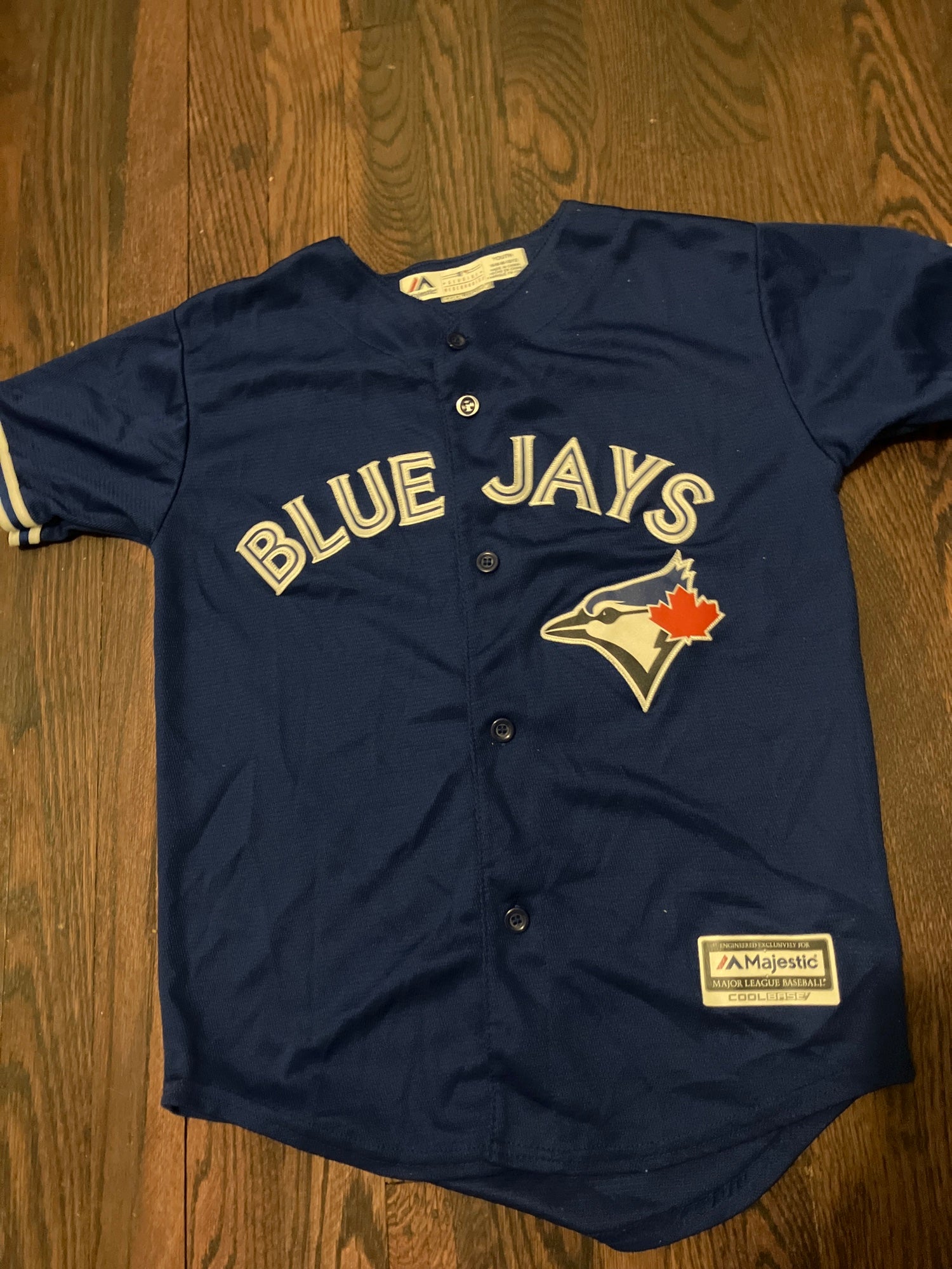 Majestic Athletic MLB Toronto Blue Jays Grey Cool Base Jersey