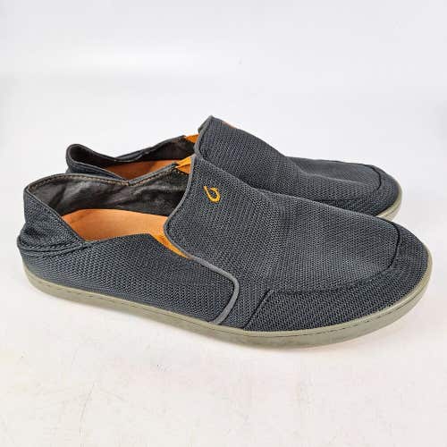 Olukai Nohea Mesh Mens Size 13 Gray Slip On Comfort Shoes Loafers