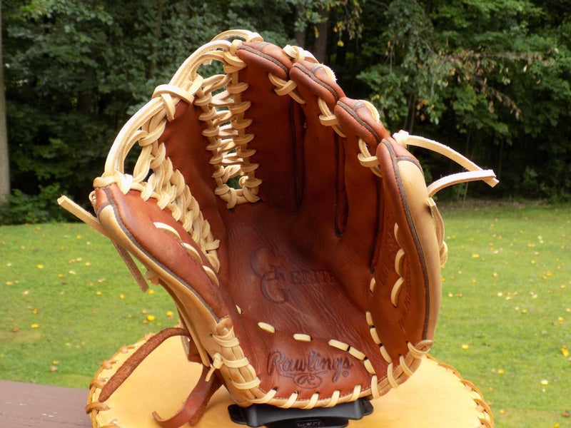 Used Rawlings Outfield Right Hand Throw Gold Glove Elite Baseball Glove 12.75"