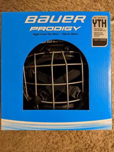New Youth Bauer Prodigy Helmet Black