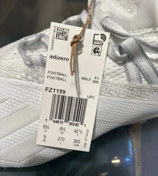 アメフト NFL PRO ADIZERO 8.0 LGサイズ ホワイト【新品】 アメフト NFL PRO ADIZERO 8.0 LGサイズ ホワイト【新品】 NEW