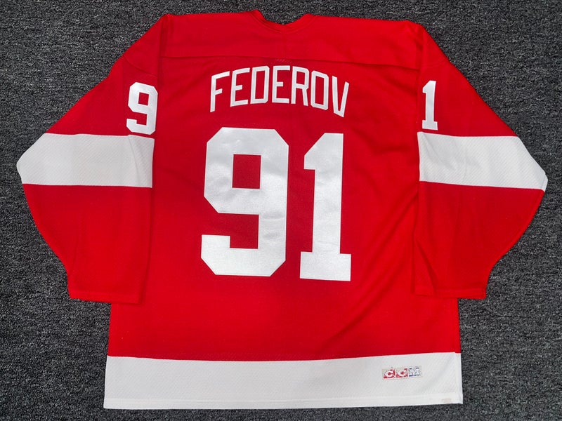 Sergei Fedorov Vintage Detroit Red Wings CCM Jersey