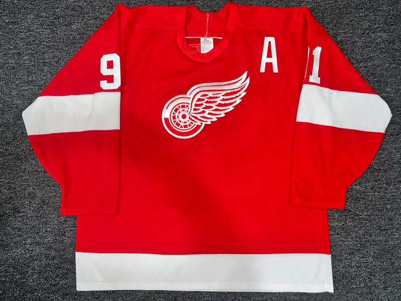 Detroit Red Wings Vintage Replica Home Fanatics Jersey by Vintage Detroit Collection