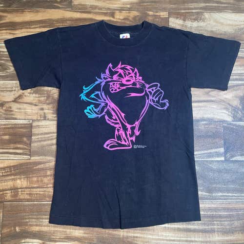 Youth Vintage 90s 1995 Taz Tazmanian Devil Warner Bros Looney Tunes Shirt 16/18