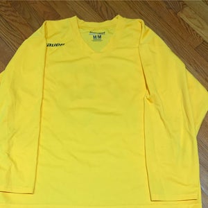 Yellow Blank Senior Medium Bauer Jersey