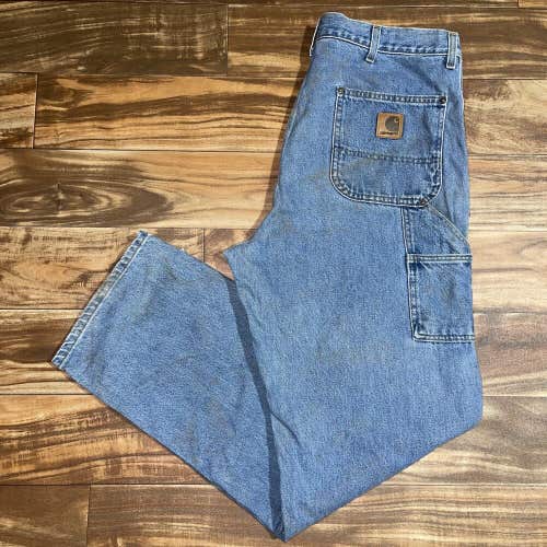 Vtg Carhartt B73 DST Double Knee Work Pants Dungaree Jeans Workwear Pants 40x34