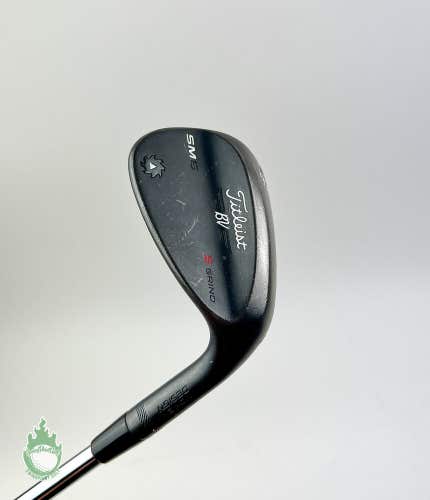RH Titleist Vokey SM6 S Grind Jet Black Wedge 60*-10 Wedge Flex Steel Golf Club