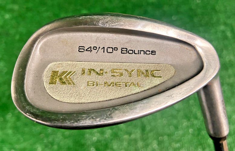 Knight Golf 64 Degree Lob Wedge In-Sync Bi-Metal L2 Men's RH Stiff Steel 36 Inch