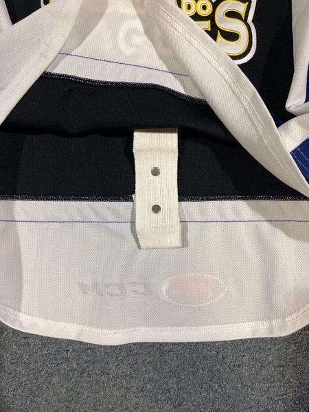 Game Used Blue or White CCM Colorado Eagles Goalie Cut Game Jerseys 60G |  SidelineSwap