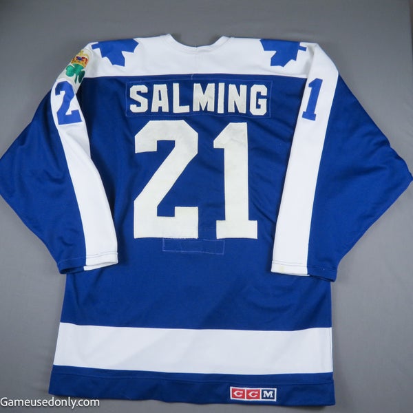 Borje Salming Rookie Toronto Maple Leafs Game Used Jersey - Game