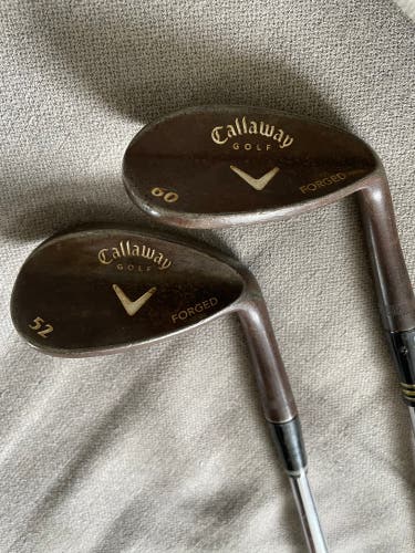 Callaway Copper Forged Vintage 52*, And 60* Wedge Set.