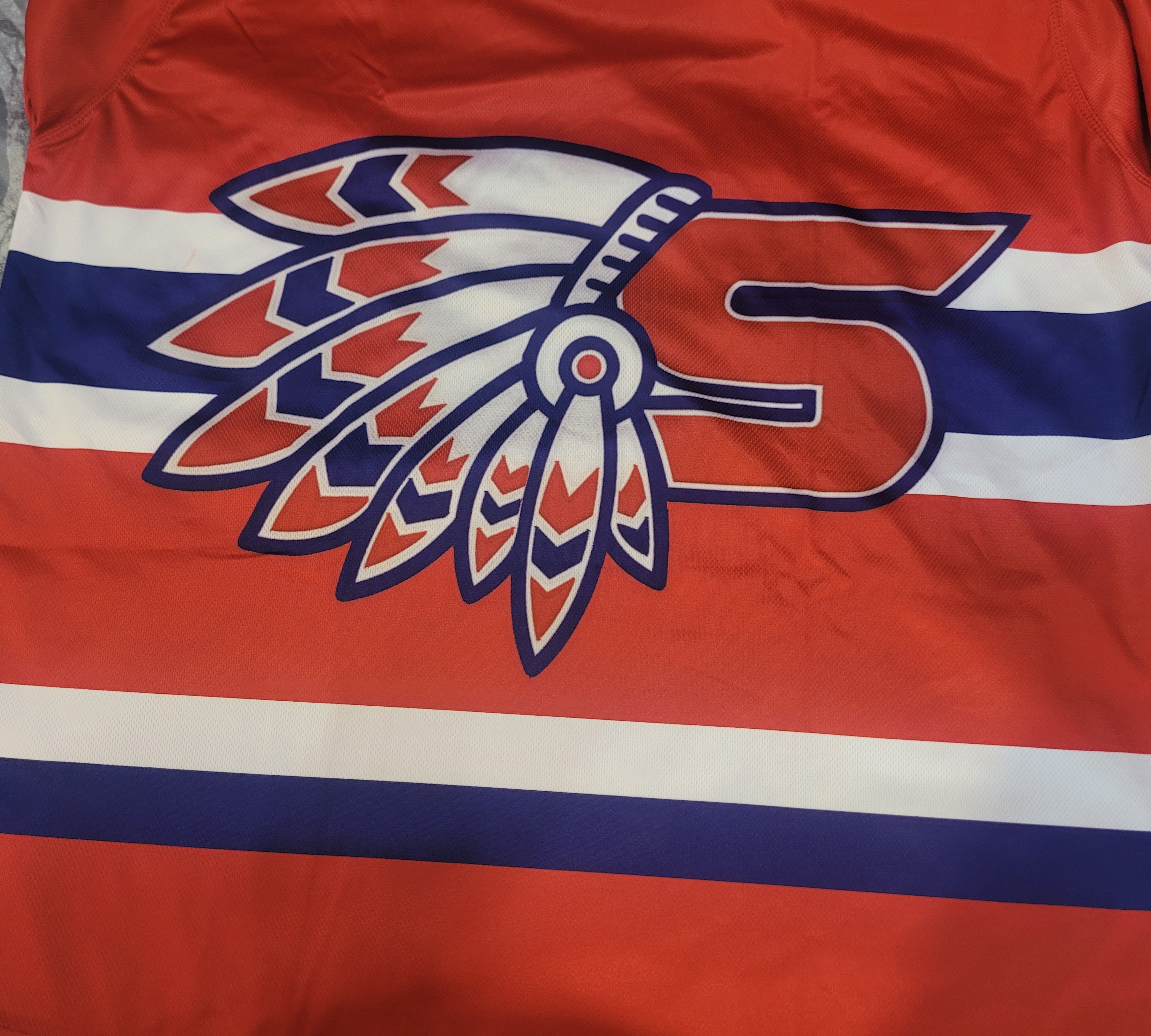 3rd Line Hockey New XL Adult Unisex Jets Jersey #16 Retro Spokane Hockey  CUSTOM UNIQUE | SidelineSwap