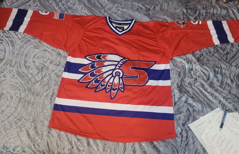 3rd Line Hockey New XL Adult Unisex Chiefs Jersey #9 Spokane Hockey CUSTOM UNIQUE