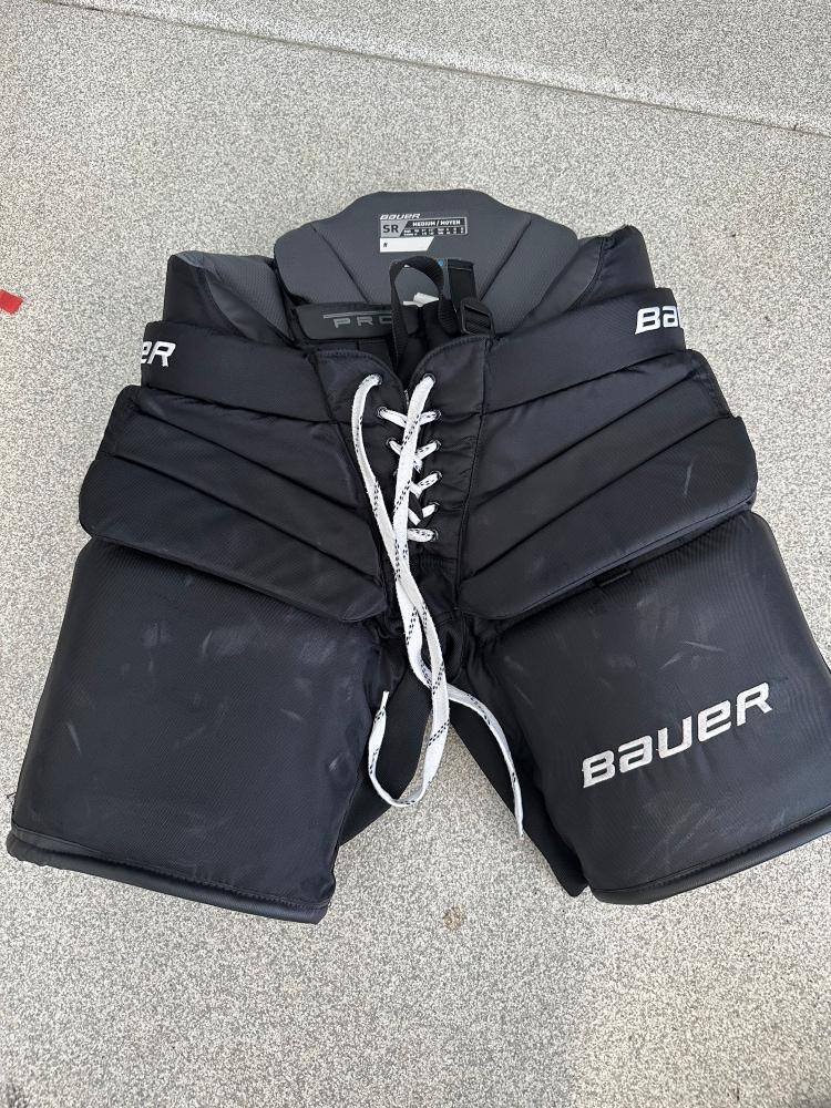 Used Medium Bauer Pro Stock Elite Hockey Goalie Pants