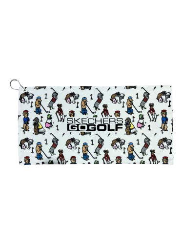 Skechers GO GOLF Dogs At Play Towel 11.5" x 23.5"