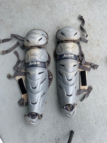 Used All Star LG30WPRO Catcher's Leg Guard