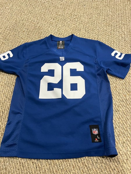 saquon barkley game worn jersey