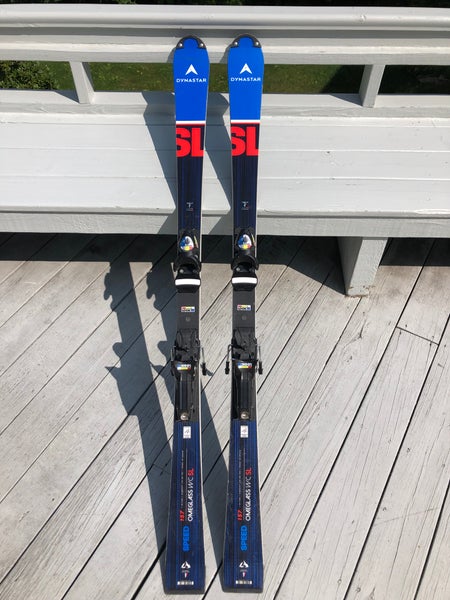Used 2023 Dynastar 157cm Racing Speed WC FIS SL Skis with Bindings Max Din 18