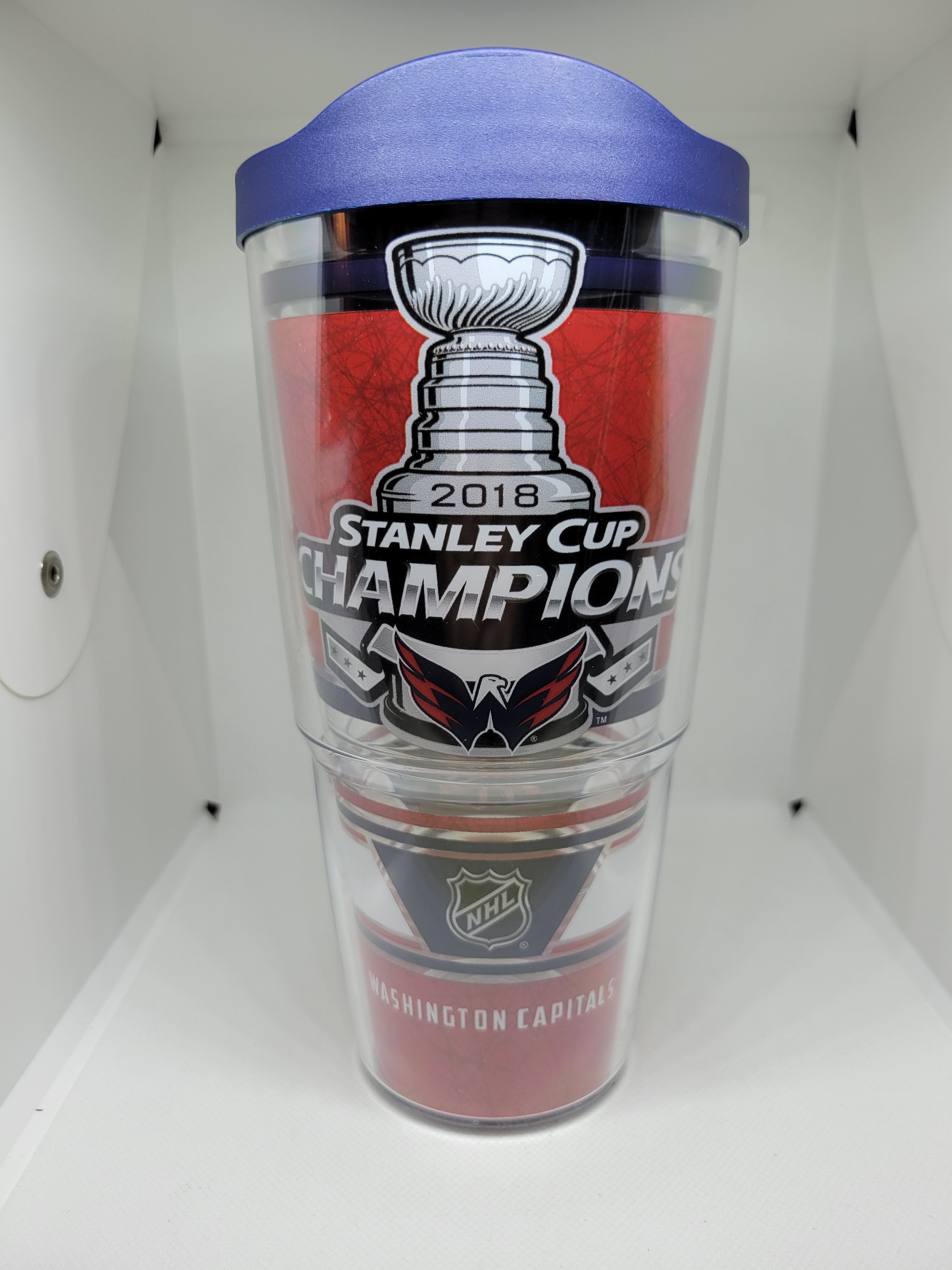 2018 STANLEY CUP WASHINGTON CAPITALS CONTENDER ETCHED 16 oz PINT GLASSES  NEW