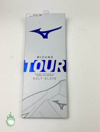 Brand New Mizuno Tour Men's Left Cabretta Leather Medium White Golf Glove