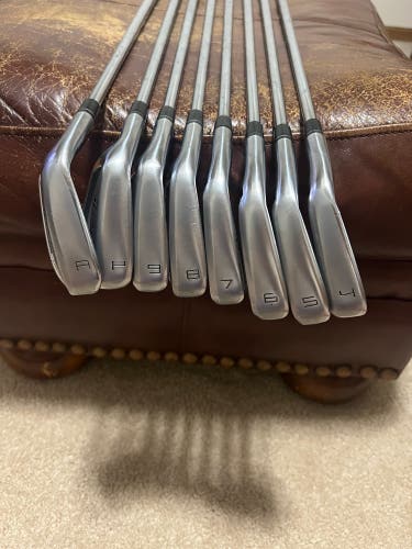 Taylormade P770 Iron Set 4-PW+AW KBS Tour FLT 120g Stiff Steel Mens LH