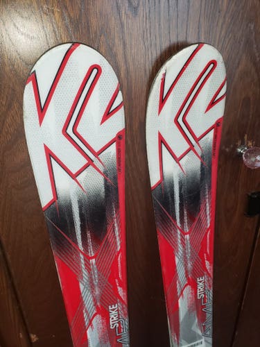 136cm JUNIOR Skis K2 AMP STRIKE w/MARKER MOD 7 BINDINGS *USED* CLEANED*READY TO USE