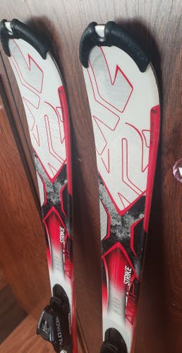 136cm SKIS K2 AMP Strike with SALOMON L10 (EASY TO ADJUST) BINDINGS *USED* CLEAN