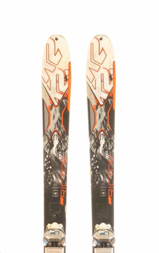 Used 2015 K2 AMP Rictor 90 XTI Skis with Salomon Z10 Bindings Size 177 (Option 230975)