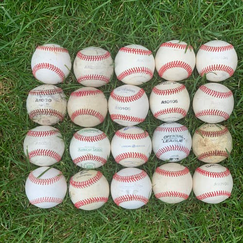 Used Leather Baseballs 20 Pack - Very Good Condition