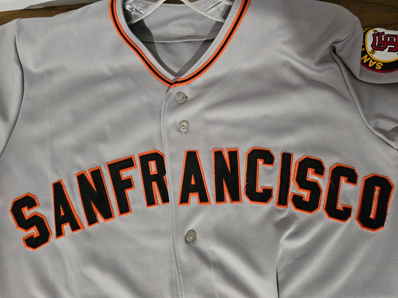 Men's Gray San Francisco Giants Replica V-Neck Jersey