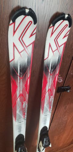 153cm K2 AMP Strike SKIS with SALOMON L10 (EASY TO ADJUST) BINDINGS *USED* CLEAN