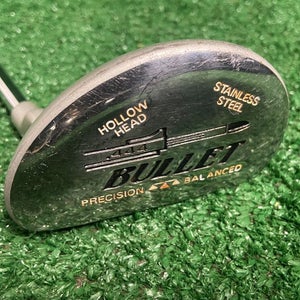 Bullet Golf .444 Hollow Head Cadillac Logo Mallet Putter RH Steel 34.75 Inches