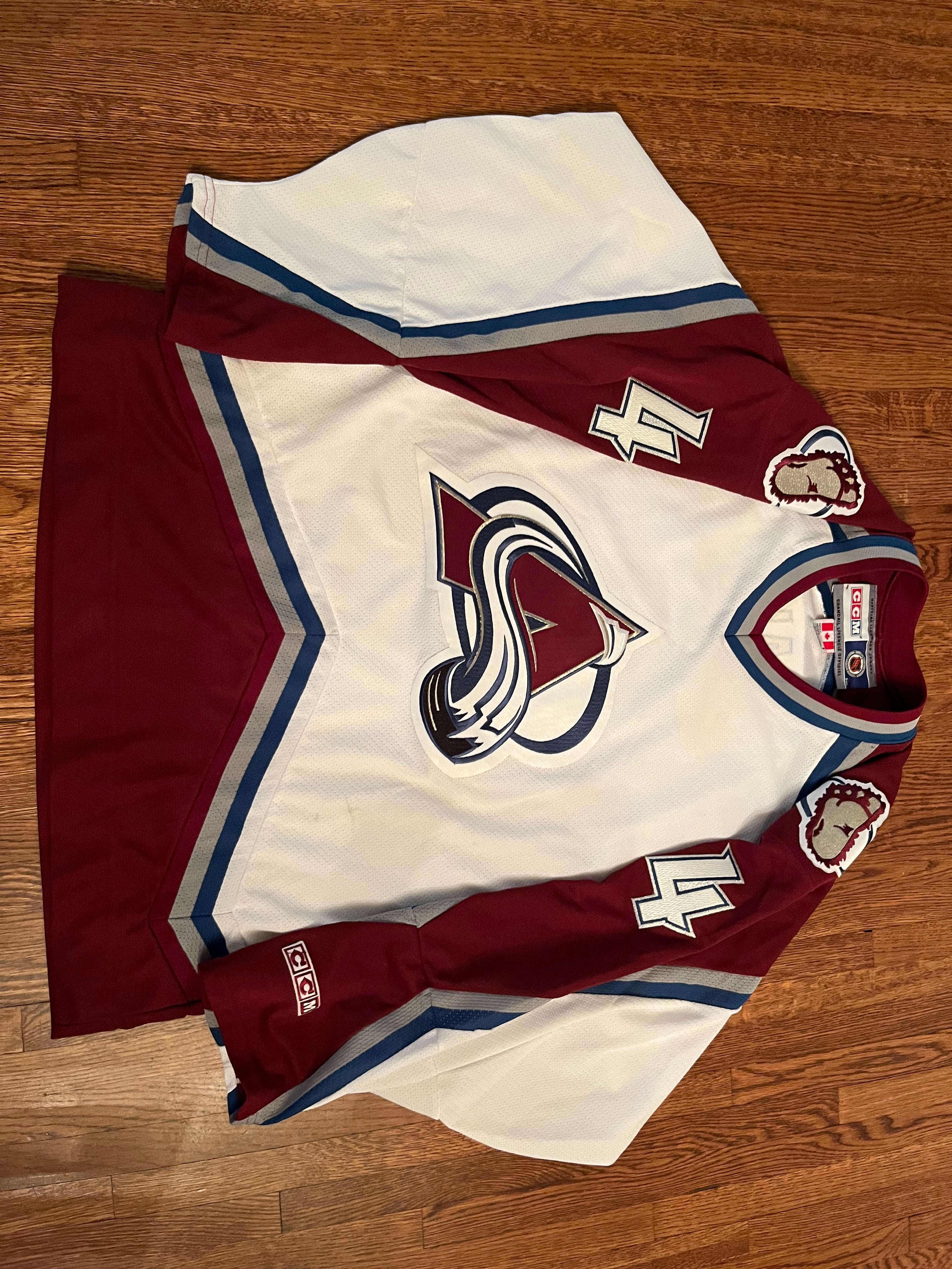 ROB BLAKE  Colorado Avalanche 2001 CCM Vintage NHL Hockey Jersey