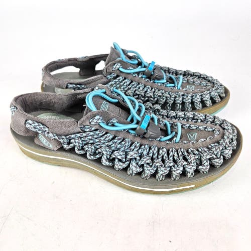 Keen Uneek Cord Camp Gray Blue 1014755 Sport Sandals Womens 6.5