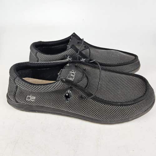 Hey Dude Wally L Sox Black Men's Loafers Comfort Slip On Shoe Size 11