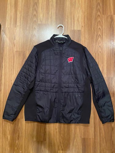 New Wisconsin Under Armour Team Issued Down Golf Jacket