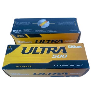 Wilson Ultra 500 Golf Balls • 2 Boxes x 3each