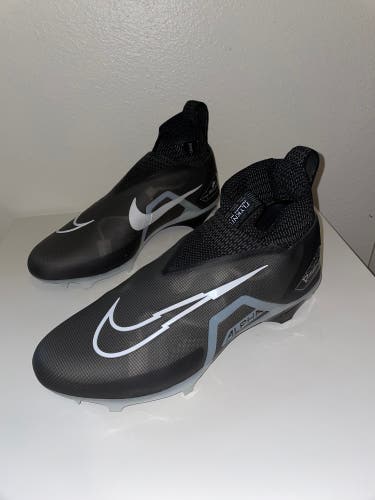 Nike Alpha Menace Elite 3 Ghost Black Football Cleats Mens Sz 16 Wide DH1350-100