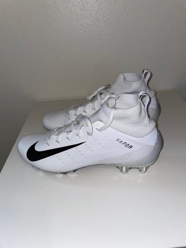 Nike Vapor Untouchable Pro 3 Football Cleats Men's Sz 13.5 Wide White AQ8786-101