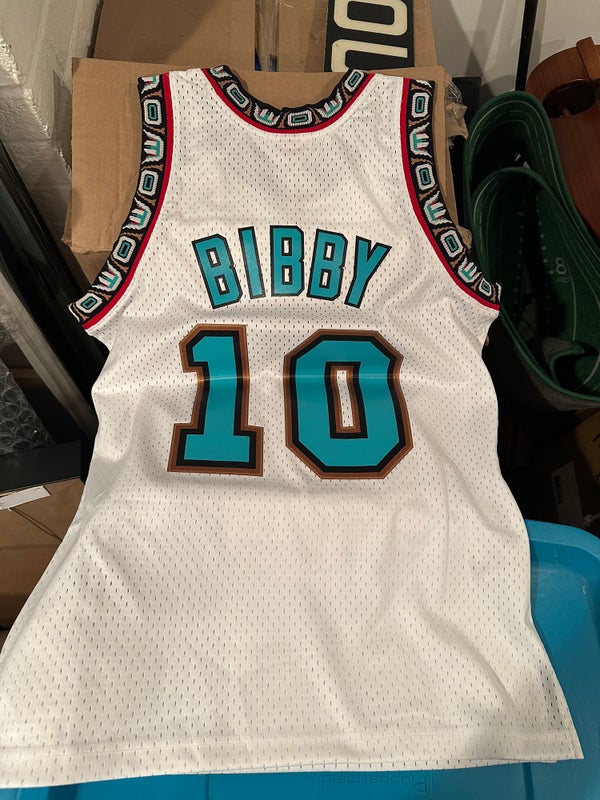 Vancouver Grizzlies Mike Bibby White jersey-NBA NWT by Mitchell & Ness