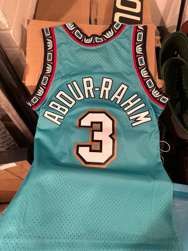 Vancouver Grizzlies Shareef Abdur-Rahim Teal jersey-NBA NWT by Mitchell & Ness